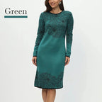 Rhoselavessa Printed V-Neck Dress – detail view