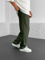 Rive Ribbed Relaxed Fit Trousers – detail view