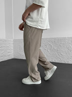 Rive Ribbed Relaxed Fit Trousers – side view