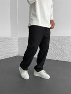 Rive Ribbed Relaxed Fit Trousers – back view