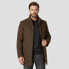 Roderick classic fit wool overcoat, studio view