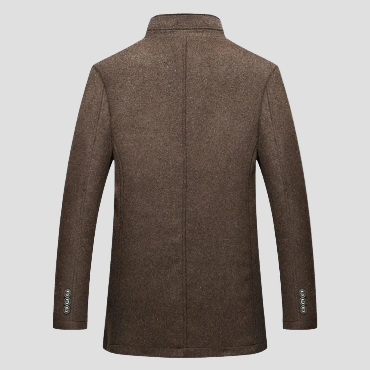 Roderick classic fit wool overcoat, flat lay view