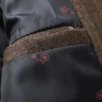 Roderick classic fit wool overcoat, button detail