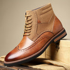 Rolando | Classic Wingtip Ankle Boots – side view