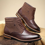 Rolando | Classic Wingtip Ankle Boots – side view