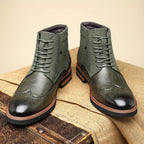Rolando | Classic Wingtip Ankle Boots – front view