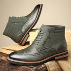 Rolando | Classic Wingtip Ankle Boots – detail view