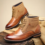 Rolando | Classic Wingtip Ankle Boots – side view