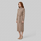 Romilly | Wool-Blend Turtleneck Knit Dress – side view