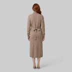 Romilly | Wool-Blend Turtleneck Knit Dress – back view
