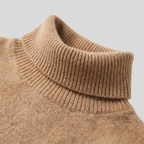 Romilly | Wool-Blend Turtleneck Knit Dress – close-up