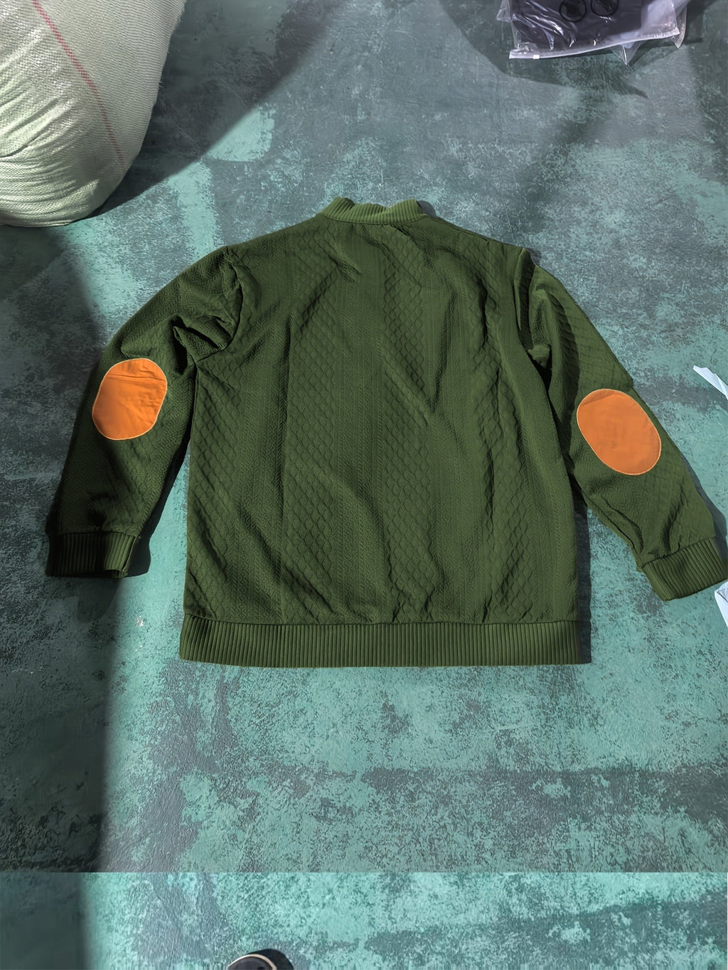 Ronan | Stand Collar Button Henley Sweater – back view
