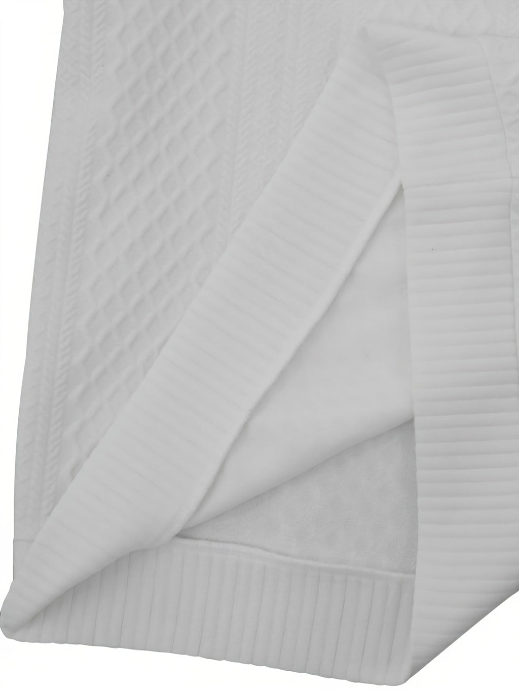 Ronan | Stand Collar Button Henley Sweater – detail view