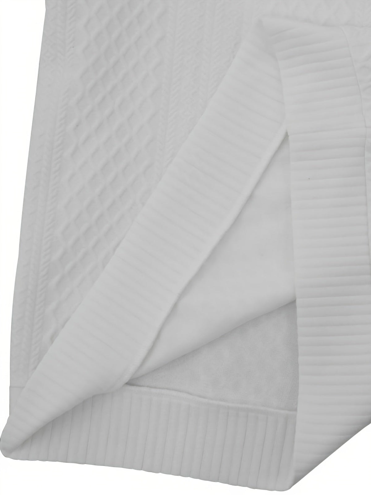 Ronan | Stand Collar Button Henley Sweater – detail view