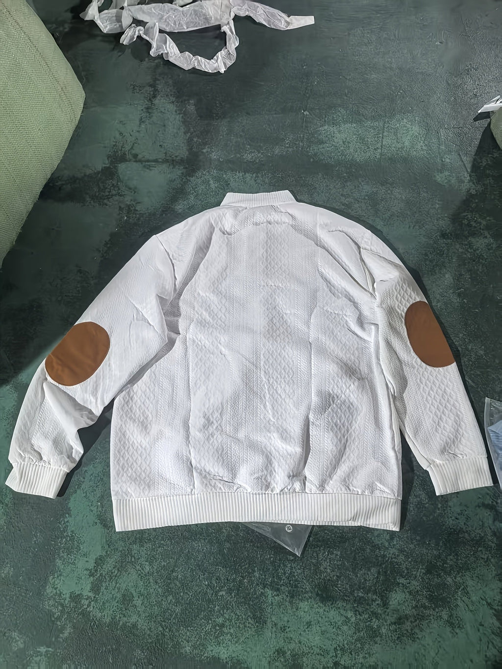 Ronan | Stand Collar Button Henley Sweater – back view