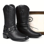 Roscoe western leather cowboy boots styled with denim
