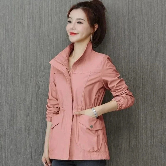 Roxella | Waterproof Cinched-Waist Jacket – front view