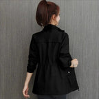 Roxella | Waterproof Cinched-Waist Jacket – back view