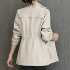 Roxella | Waterproof Cinched-Waist Jacket – back view