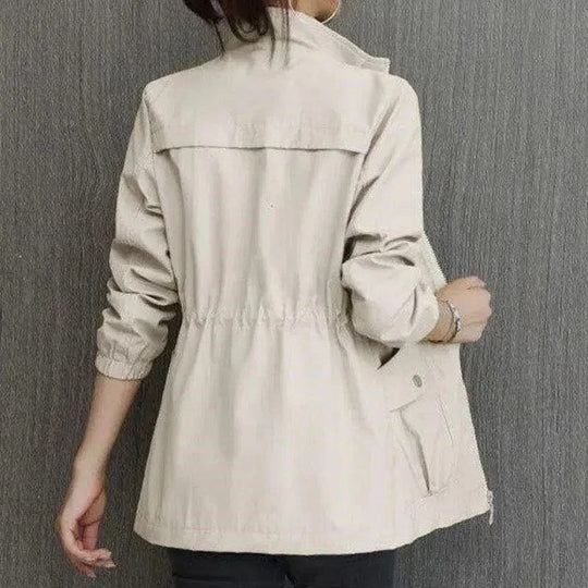 Roxella | Waterproof Cinched-Waist Jacket – back view