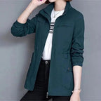 Roxella | Waterproof Cinched-Waist Jacket – front view
