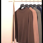 Russell | Refined Mock-Neck Sweater – styled view