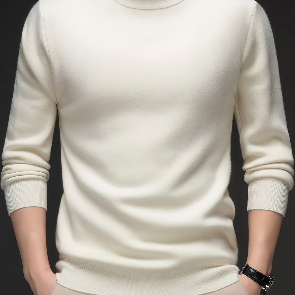 Russell | Refined Mock-Neck Sweater – front view