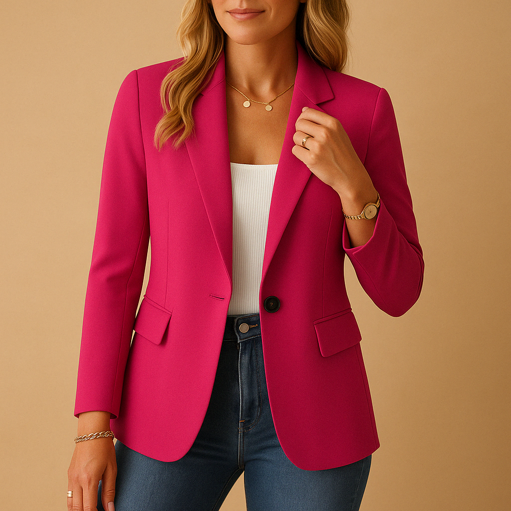 Sabrielle | Fitted Tailored Blazer – front view