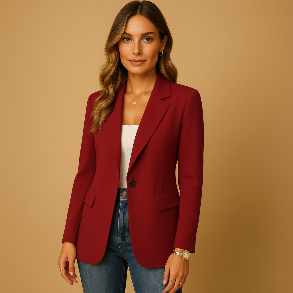 Sabrielle | Fitted Tailored Blazer – front view