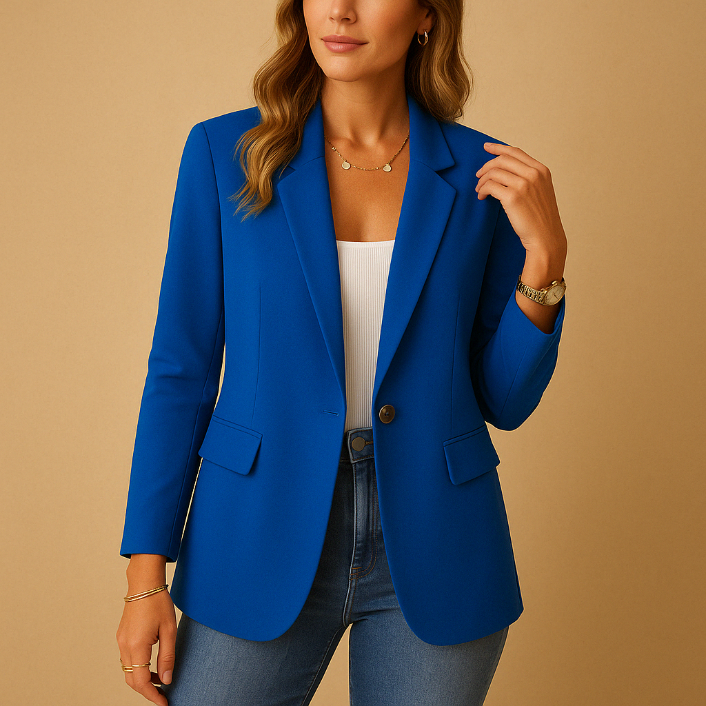Sabrielle | Fitted Tailored Blazer – front view