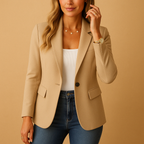 Sabrielle | Fitted Tailored Blazer – styled view