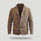 Sebastian Vintage Lapel Knit Cardigan – detail view