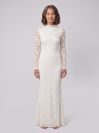 Seraphine | Backless Lace Mermaid Gown by Vera Noir – back view