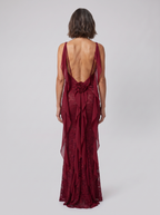 Seraphine | Backless Lace Mermaid Gown by Vera Noir – detail view