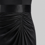 Serena | Sequin-Spliced Floor-Length Maxi Dress by Vera Noir – detail view