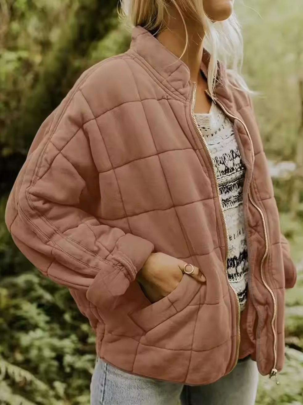 Serene Mid-Season Jacket – close-up