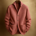 Silvio Men's Lightweight Knit Cardigan by Vera Noir – front view
