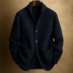 Silvio Men's Lightweight Knit Cardigan by Vera Noir – side view