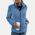 Sima Fleece Jacket by Vera Noir, front view