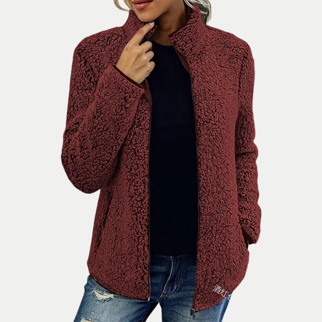 Sima Fleece Jacket by Vera Noir, back view