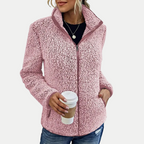 Sima Fleece Jacket by Vera Noir, side view