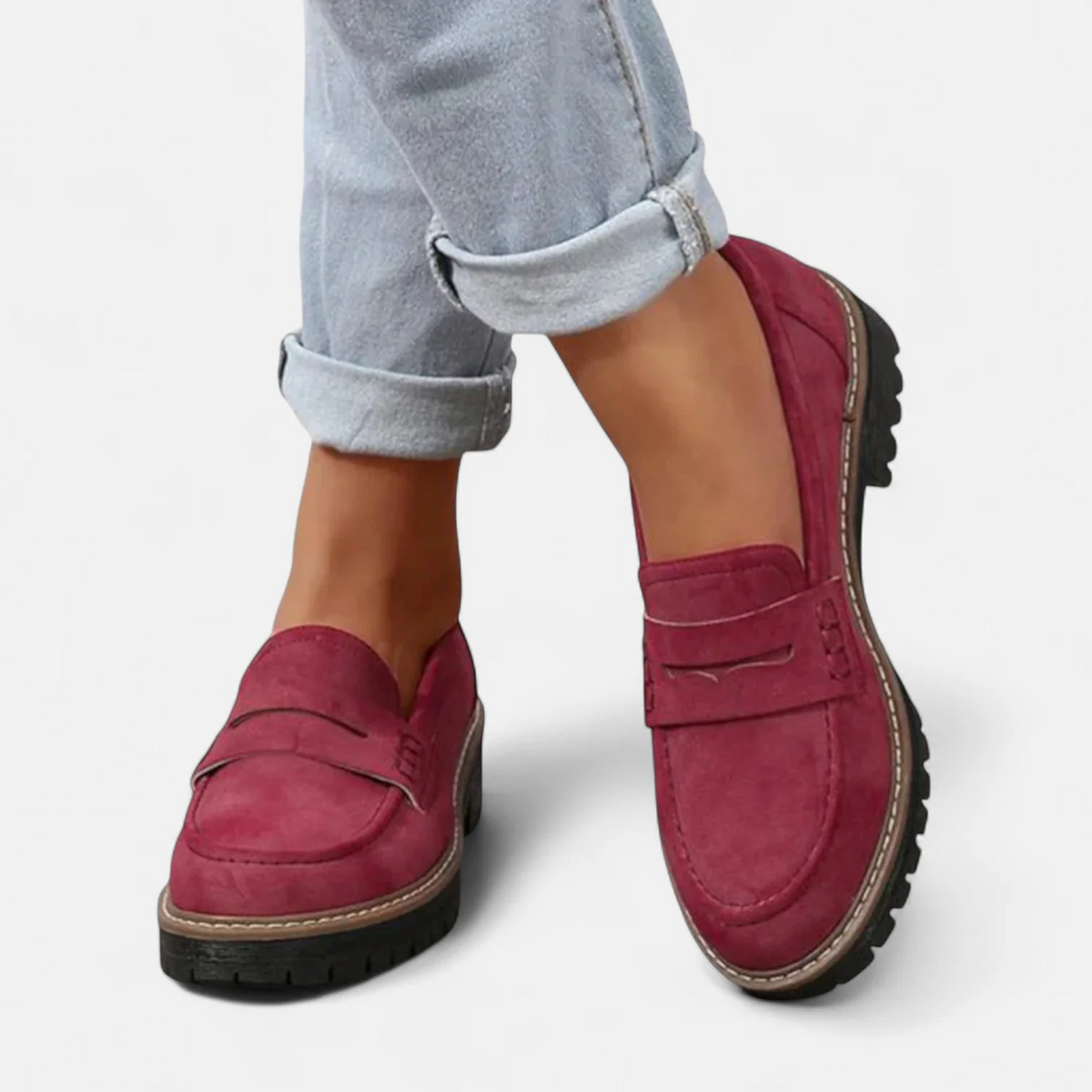 Skylar Orthopedic Heeled Loafers – side view