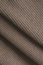 Solid Button V-Neck Knit Sweater – close-up