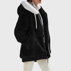 Solvana | Elegant Multicolour Warm Puffer Jacket – side view