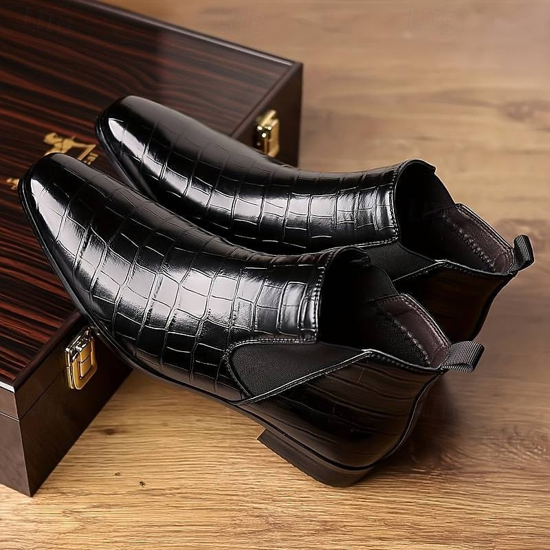 Stirling | Refined Slip-On Chelsea Boots – front view
