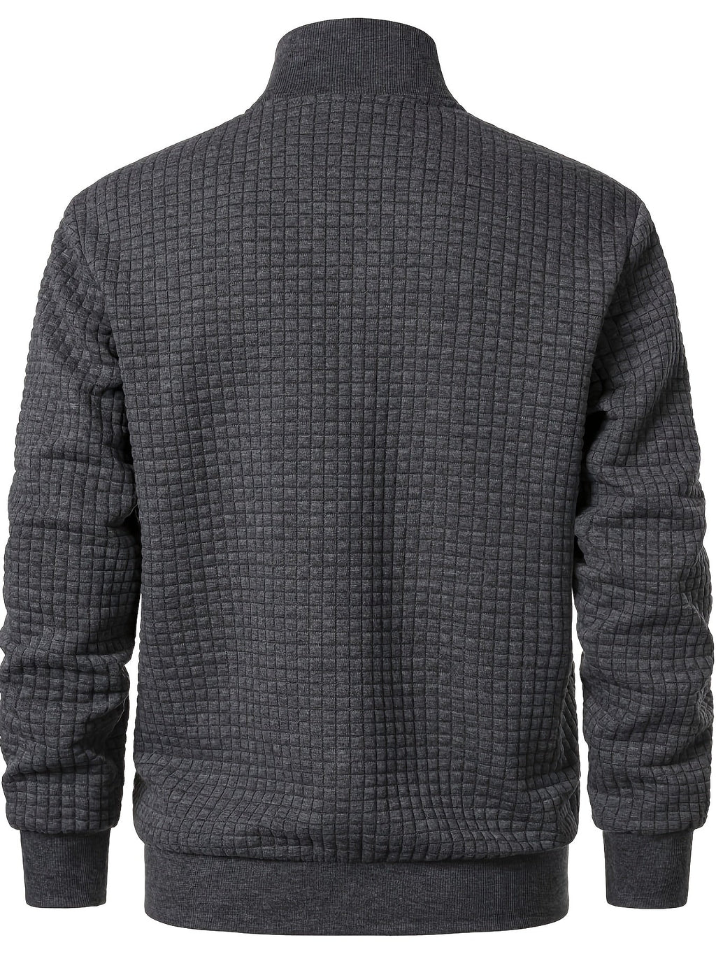 Sullivan | Textured Stand-Collar Jacket – back view