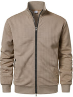 Sullivan | Textured Stand-Collar Jacket – front view