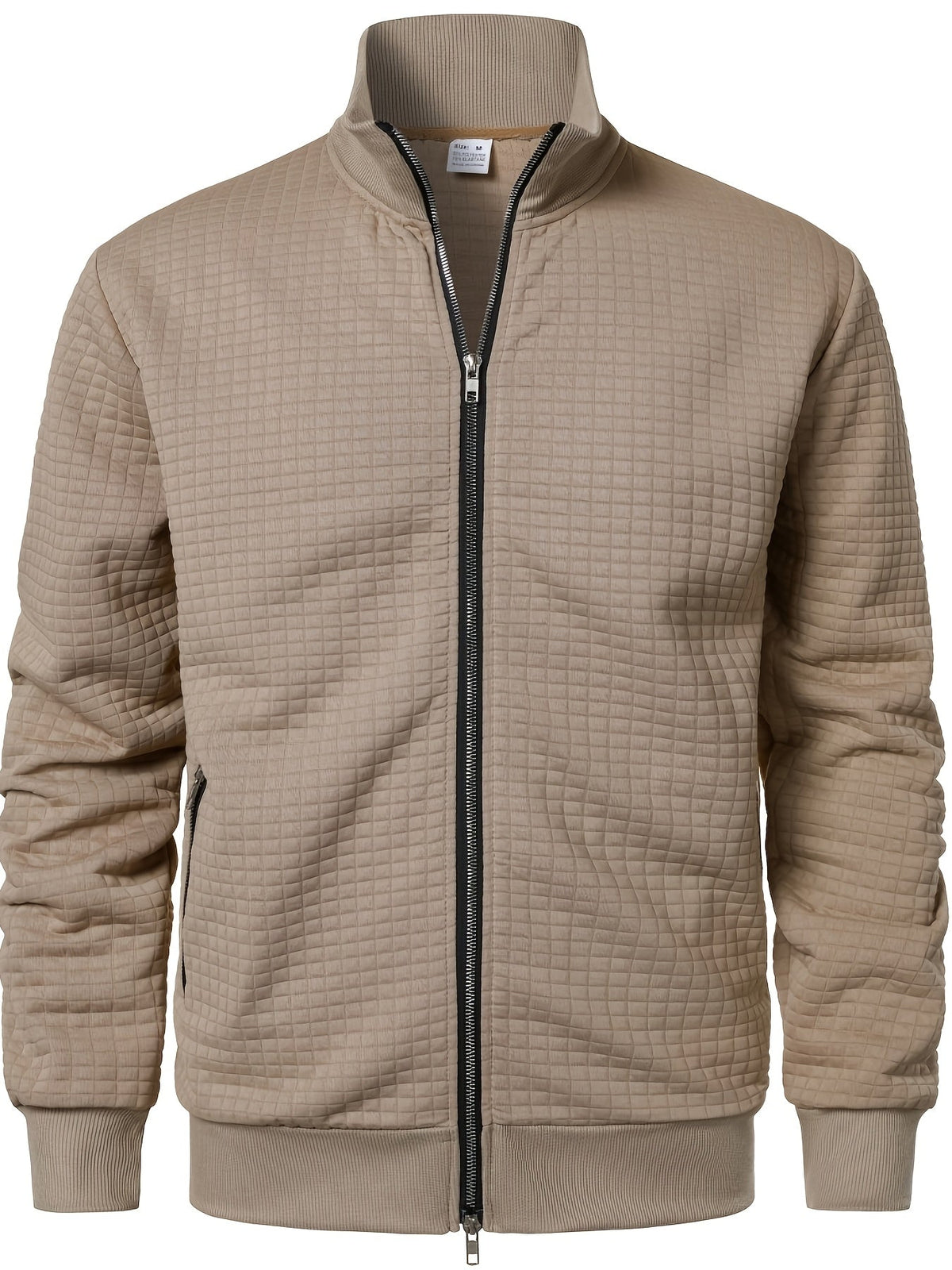 Sullivan | Textured Stand-Collar Jacket – front view