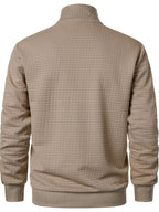 Sullivan | Textured Stand-Collar Jacket – back view