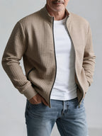 Sullivan | Textured Stand-Collar Jacket – front view